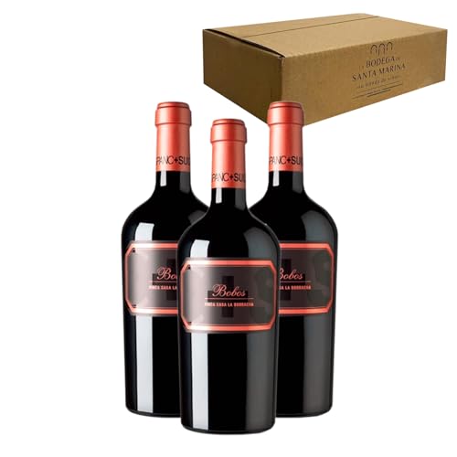 Bobos Finca La Casa Borracha - Ideal para Maridar con Carne y Comida Mediterránea - Pack 3 Botellas 75cl