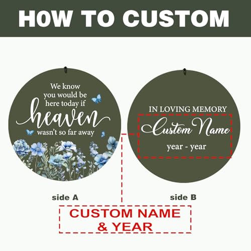 Image of Personalized Memorial Wind Chimes for Outside, Sympathy Gifts Wind Chime for Loss of Loved One, Beautiful Decor with Deep Tone, Ideal for Funeral, Remembrance & Bereavement, Produced in Texas