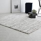 LOWYA ロウヤ カーペット ラグマット 絨毯 じゅうたん ラグ マット シャギーラグ 140×200cm 約 1.5畳 プレーン ホワイト