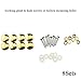 Hahiyo 18mm Diameter Mirror Screws Brushed Stainless Steel Solid Easy Install Brass Washer Decorative Caps Fasteners Nails Gold 8 Pairs for Bathroom Mirrors Panels Kitchen Ceiling Arts Crafts