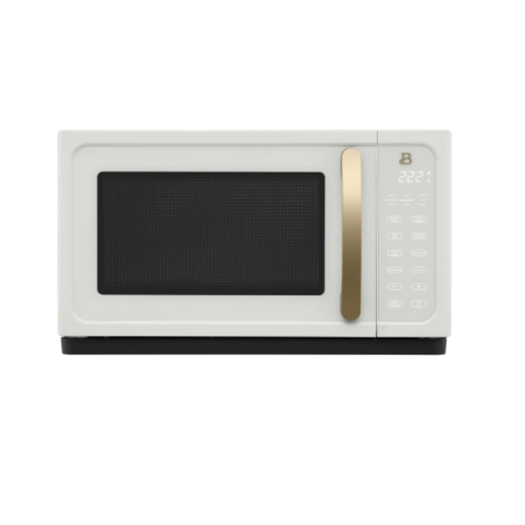 Beautiful 1 1 Cu Ft Sensor Microwave Oven 1000W 15 Presets Touch Display Beautiful White