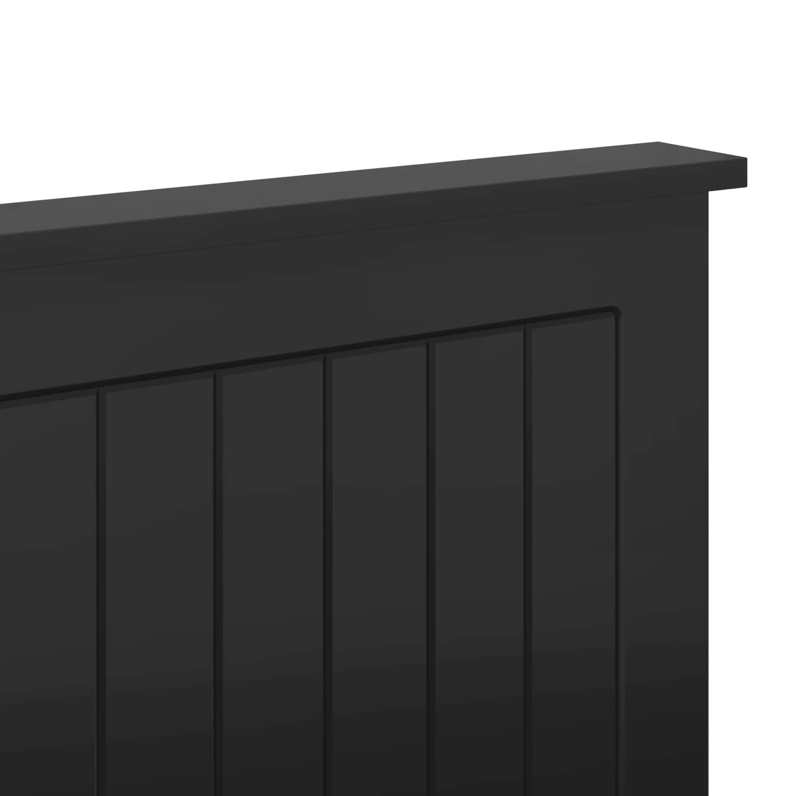 vidaXL Tête de lit Chêne Noir 160 cm Bois d'ingénierie, Accents élégants pour Chambre, Accessoire déco Moderne, Coin Sommeil stylé, Design Contemporain