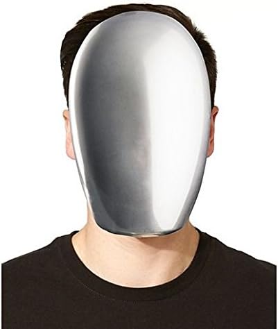 Costume Beautiful Chrome Faceless Mask