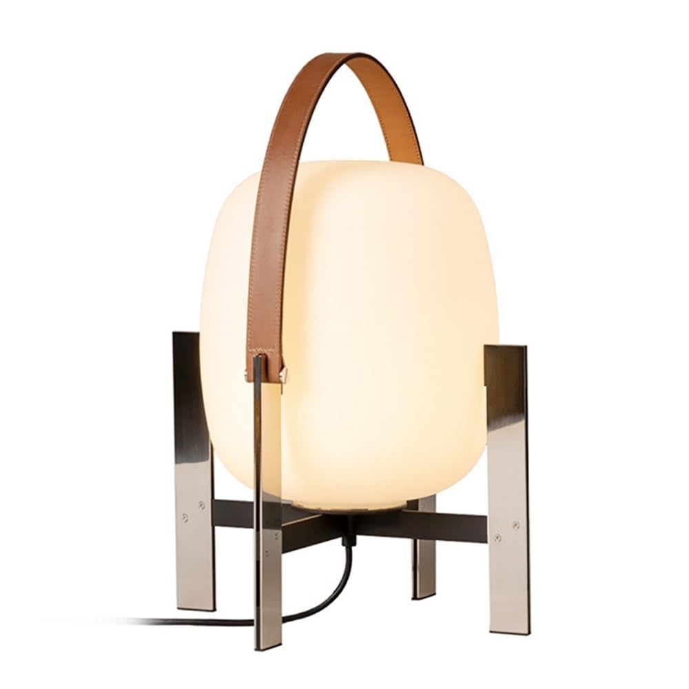 lampada, Lampade da comodino in metallo con paralume in vetro bianco, illuminazione decorativa for la casa, luce lettura for camera letto, soggiorno, studenti