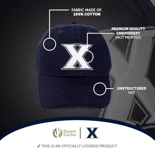 Gorra Bordada Ajustable Azul Xavier University miniatura 4