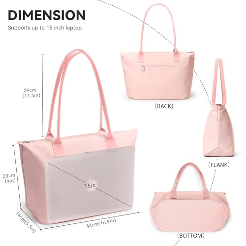 KALIDI Tote Bag for Women Nylon Top-Handle Purse,Shoulder Hobo handBag with Zipper Leisure Foldable Weekend4