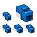 Beszin Cat.5E Tool Less Keystone Jack (5-Pack, Blue)
