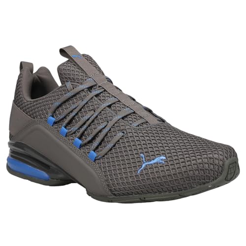 PUMA PUMA Mens Axelion Cross Trainer, SPARK WIDE CASTLEROCK-Palace Blue, 7