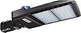 ledmo LED Parking Lot Light 200W, Commercial Outdoor Area Lighting with Dusk to Dawn Photocell, Super Bright 5000K 26000 LM Slipfitter Mount
