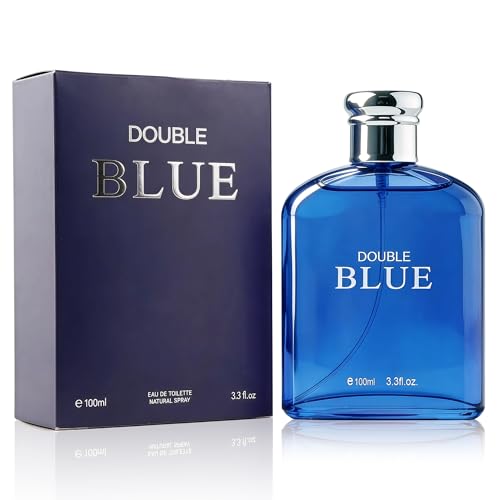 Image of AFLUXE Double Blue Eau de Toilette for Men, Refreshing Fresh Aquatic Ocean Cologne, Long Lasting Clean Scent for Men, 3.3 fl oz (100 ml)