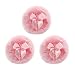 Frcolor 2 Pcs Powder Puff For Body Power Large Size Ultra Soft Plush Fluffy Foundation Makeup Velour Puffs Baby Fluffy Powder Puff For Talcum Powder with Cute Bowknot (Blue)