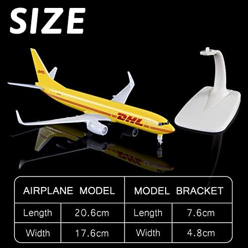 Busyflies 1/300 Scale DHL Model Aircraft Boeing 737 Model Plane Alloy Diecast Airplanes Model