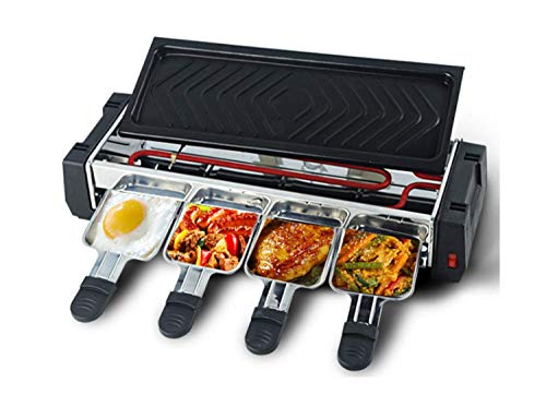 Grill Rauchfreie koreanische Grill-Antihaft-Elektro-Grill-Backform für 3-5 Personen