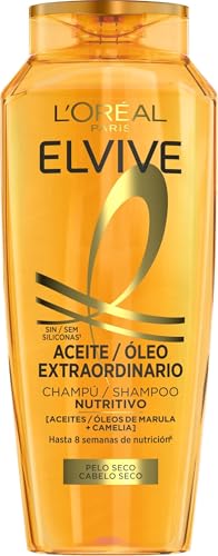 L'Oreal Paris Elvive Champú Nutritivo Aceite Extraordinario Para Pelo Seco, 400ml