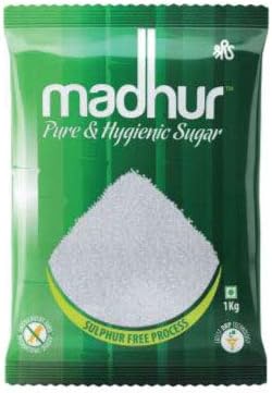 Madhur Pure and Hygienic Sugar, 1kg Bag