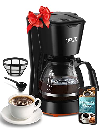 Gevi 5 Cups Small Coffee Maker, Compact Coffee Machine With Reusable Filter, Warming Plate And Coffee Pot For Home And Office #TOP16