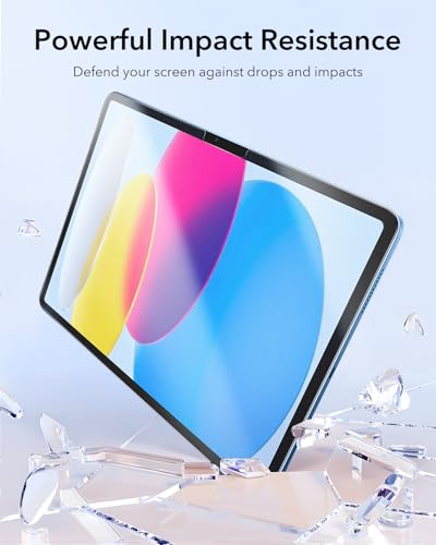 Image of ESR 2 Pack Paper-Feel Screen Protectors for iPad A16 11th /10th Generation (11 Inch /10.9, 2025 /2022), Write and Draw Like on Paper, 9H Tempered Glass, Matte Writing Film with Alignment Frame,Anti-Glare