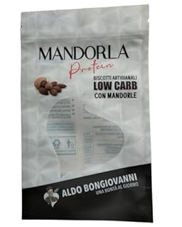 BONGIOVANNI FARINE E BONTA' NATURALI Biscotti Artigianali Low Carb alla Mandorla 125grms