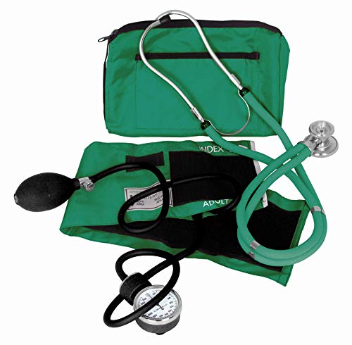 Image of Dixie EMS Blood Pressure and Sprague Stethoscope Kit - Green
