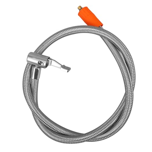 VILLCASE Manguera Inflador Flexible de Inoxidable Neumáticos Adaptador de Manguera y Compresor de Aire y Práctica