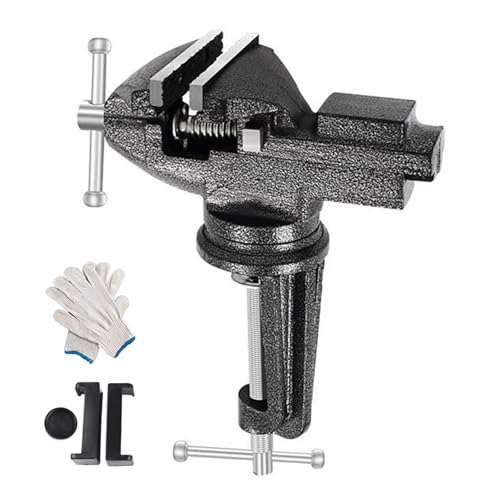 Banco de mesa de acero, abrazadera de banco multifuncional, tornillo de banco para manualidades, herramienta de reparación fija