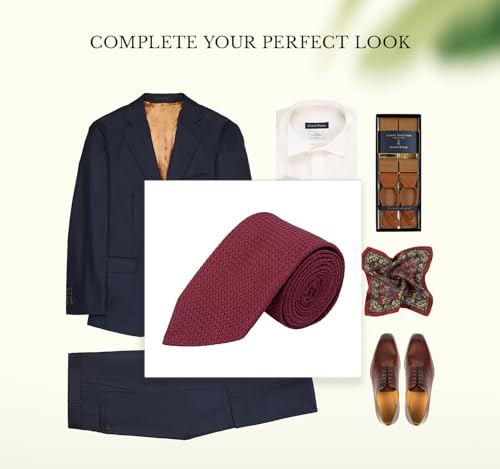 Image of Oliver Wicks Italian Grenadine Tie - 100% Silk, Hand-Finished & Tipped, Made in Italy, Small-Batch Men's Accessory