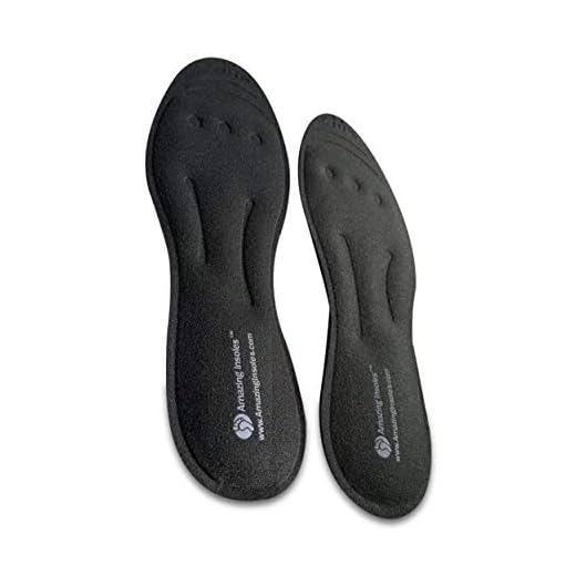 Amazing Insoles Liquid Massaging Orthotic Shoe Insoles - Foot Pain Relief and Arch Support - Glycerin Filled - Shock Absorbing Foot Massage for Plantar Fasciitis - Men's 9.5-11