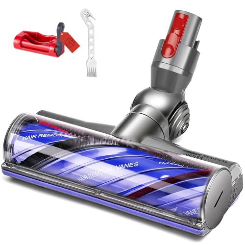 Upgrade Anti-Tangle Vacuum Head Replacement for Dyson V7 V8 V11 V10 Cyclone V15 Animal Cordless Vacuum Cleaner Quick Release Motor-Head Roller Brush for Dyson Vacuum Attachments Parts