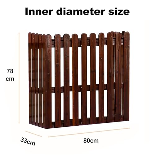 Clôture de climatisation ventilée et jardinière extérieure durable - 3