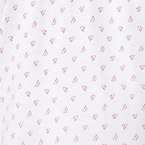 Image of Park Avenue Men's Pure Cotton Print Pattern Slim Fit Rib Collar Polo Neck Half Sleeve Casual T-Shirt