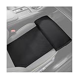 HZEL Car Seat Extender Leg Support Cushion, Lengthen Memory Foam Vehicle Front Seat Leg Support Extension Pad for Driving, Comfortable Automobile Extended Thigh Pillow, Universal Fit (Black)