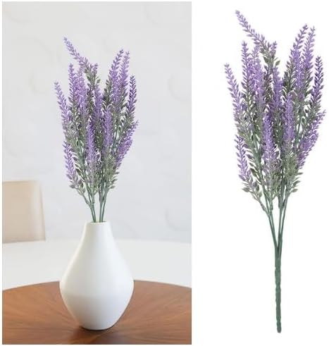 Kit 3 Buquê Lavanda Nevada Artificial