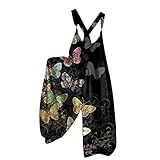 Style: Casual & Vintage. Die einfarbigen Sommerhosen mit Trägern sind stilvoll, schicke modische Look. Die Oversize Latzhosen passen zu Tank Tops, T Shirts, Blusen, Tunika, modisch und schick.