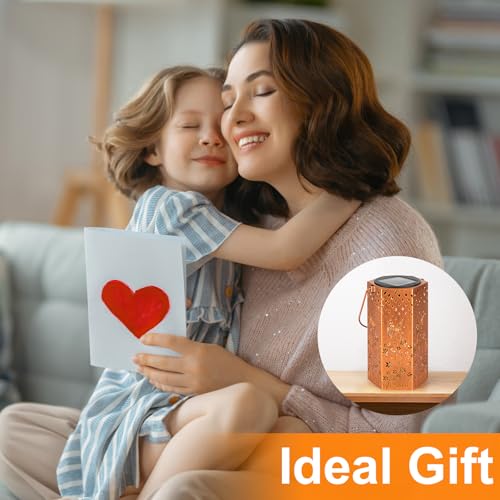 Image of Eandisom Birthday Gifts for Women, 4 Pack Hummingbird Solar Lanterns