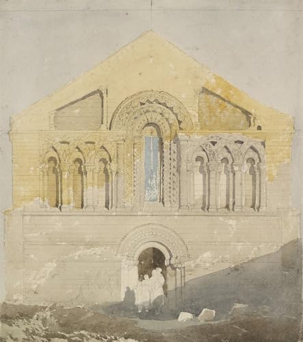 XcBAIHOUD Reproducción de lienzo Abstracto Cuadro Pinturas Murales Fronte ovest di Castle Rising Church Norfolk di John Sell Cotman para Decoración de Paredes 60x90cm