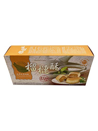 Mong Lee Shang Durian Cake, Durian Taiwanese Pineapple Cake, Fresh Soft Mini Pies with Durian Paste 8.8 Oz Pack of 10