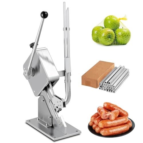 Machine à sceller les saucisses, design manuel en forme de U, étanchéité réglable, dispositif de fixation de sacs en plastique pour un stockage efficace des aliments