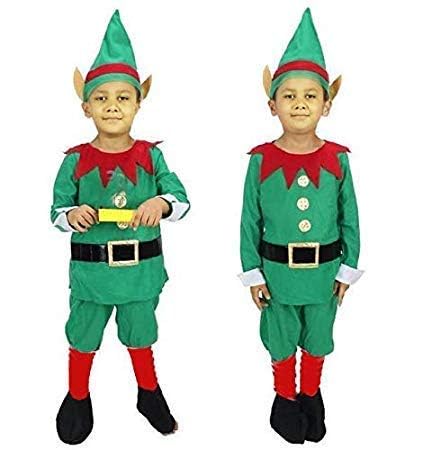 Dingo point Fancy Elf Dress Christmas Costume (Boy) (6-7 year) (B0C787FXNT) Amazon Price History, Amazon Price Tracker