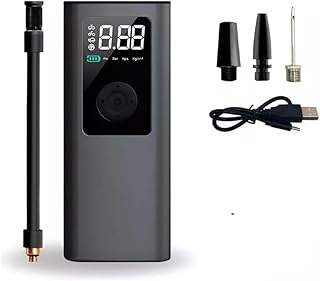 Portable Air Compressor Tire Inflator - 2000mAh Powerful Tire Inflator 3 Times Fast Inflation Electric Air Pump with Digital Pressure Gauge for Car Motorcycle Balls