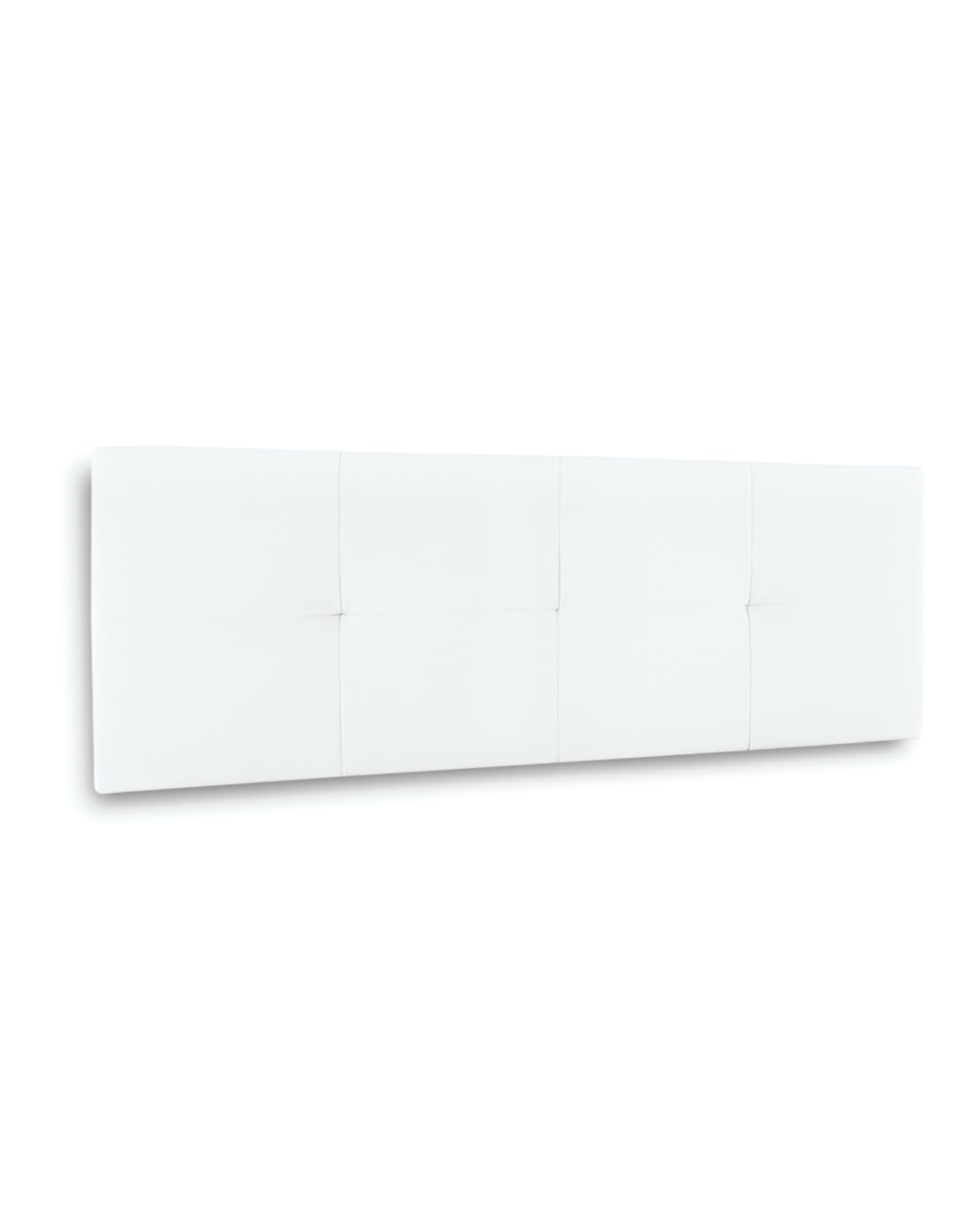 Home Heavenly®- Cabecero tapizado Jansen. para Cama Individual en Polipiel Blanca con Acolchado de 4 cm. Fabricado en España (105, Blanco)