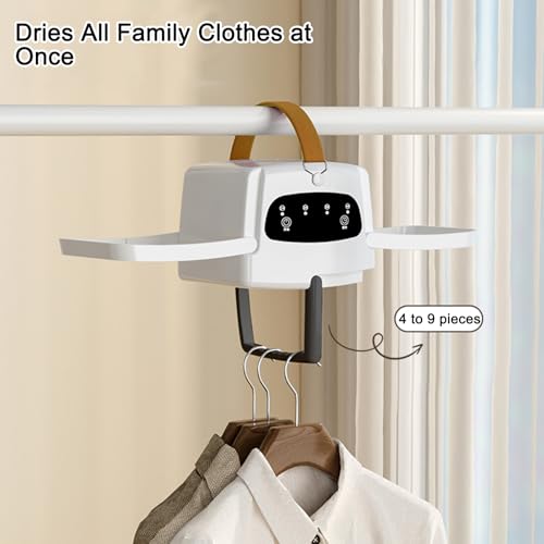 Portable Clothes Dryer, Mini Compact Dryer, Upgraded Fast-Drying Machine with Adjustable Timer & Wrinkle-Reducing Heat, for Travel, Apartment, Families, RV - Image 5