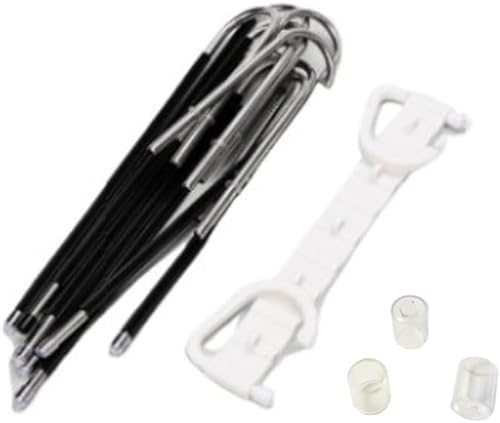 Miniatura 3 de Paquete de 2 perchas plegables de 9 capas para pantalones que ahorran espacio, percha multifuncional para pantalones, percha con agujero para colgar