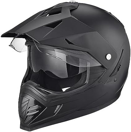 AHR Full Face Dual Sport Motorcycle Helmet Dirt Bike Off Road ATV...