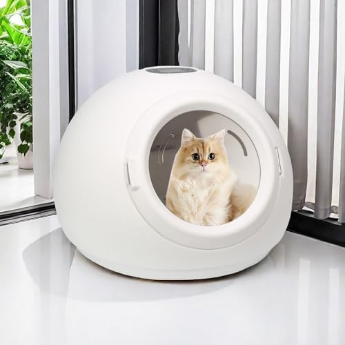 Ultra Quiet Automatic Pet Dryer for Cats & Small Dogs, Adjustable Temperature & Timer Control, Safe Hair Drying Box, 220V Pet Care Essential, Efficient & Easy to Use