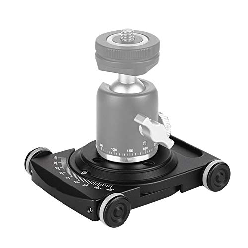Image of Tosuny FY-01 Table Top Dolly Car Roller Desktop Video Rail Track Slider for DSLR Rig Film Camera, Strong and Durable, Equipped with 1 /4 Screws, Compatible with All Ball Heads and Magic Arms