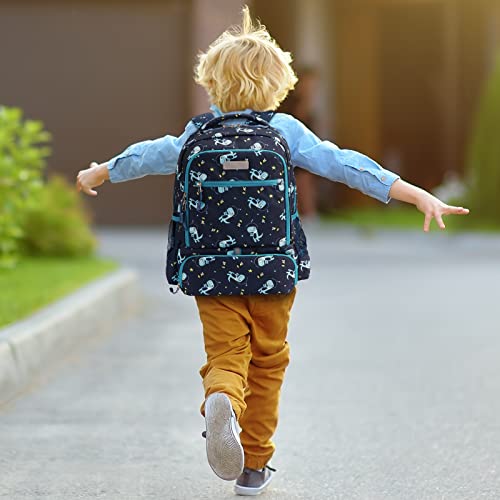 Macwe Kids Backpack With Insulated Pocket For Lunch Box - Cute Kindergarten Backpack For Boys Girls - Comfort Elementary Bookbags Gifts For Children - Dinosaur #TOP1