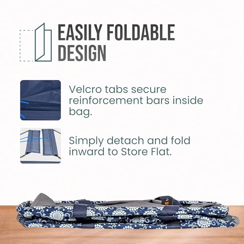 Image of Extra Large Utility Tote Bag - Oversized Collapsible Pool Beach Canvas Basket