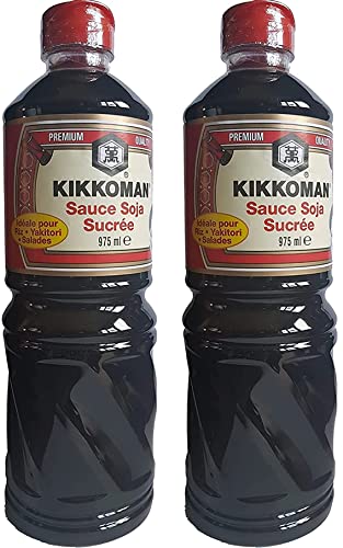 KIKKOMAN Sauce soja sucrée pour sushi 975ML Marque Kikkoman lot de 2 bouteilles Cover