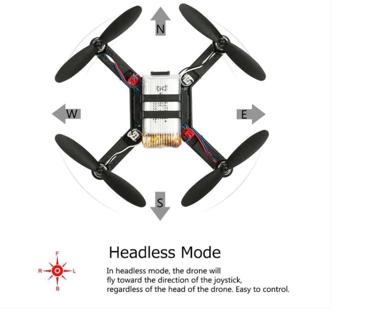 Image of Robocraze DIY Drone Kit with Manual for Beginners Kids & Students, RC Quadcopter Assembly Kit with 6 Axis Gyro LED Lights 360 Flip Headless Mode for STEM Learning Robotics DIY Projects
