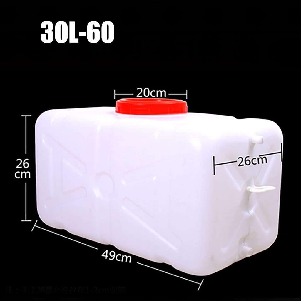 Water Tank Rectangular Rainwater Collection Barrel Outdoor Water Tank Portable Water Container (Size : 100L) Water Storage Container Cube Long Term Car Water Carrier Container Water Contain(Size:30L)